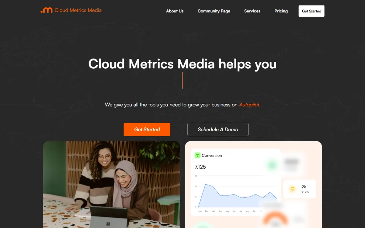 CloudMetrics website
